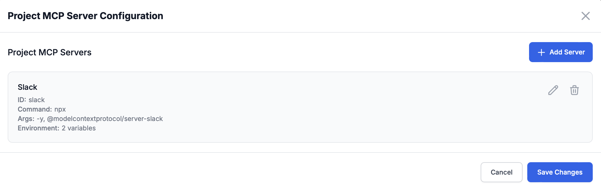 MCP Server Configuration List
